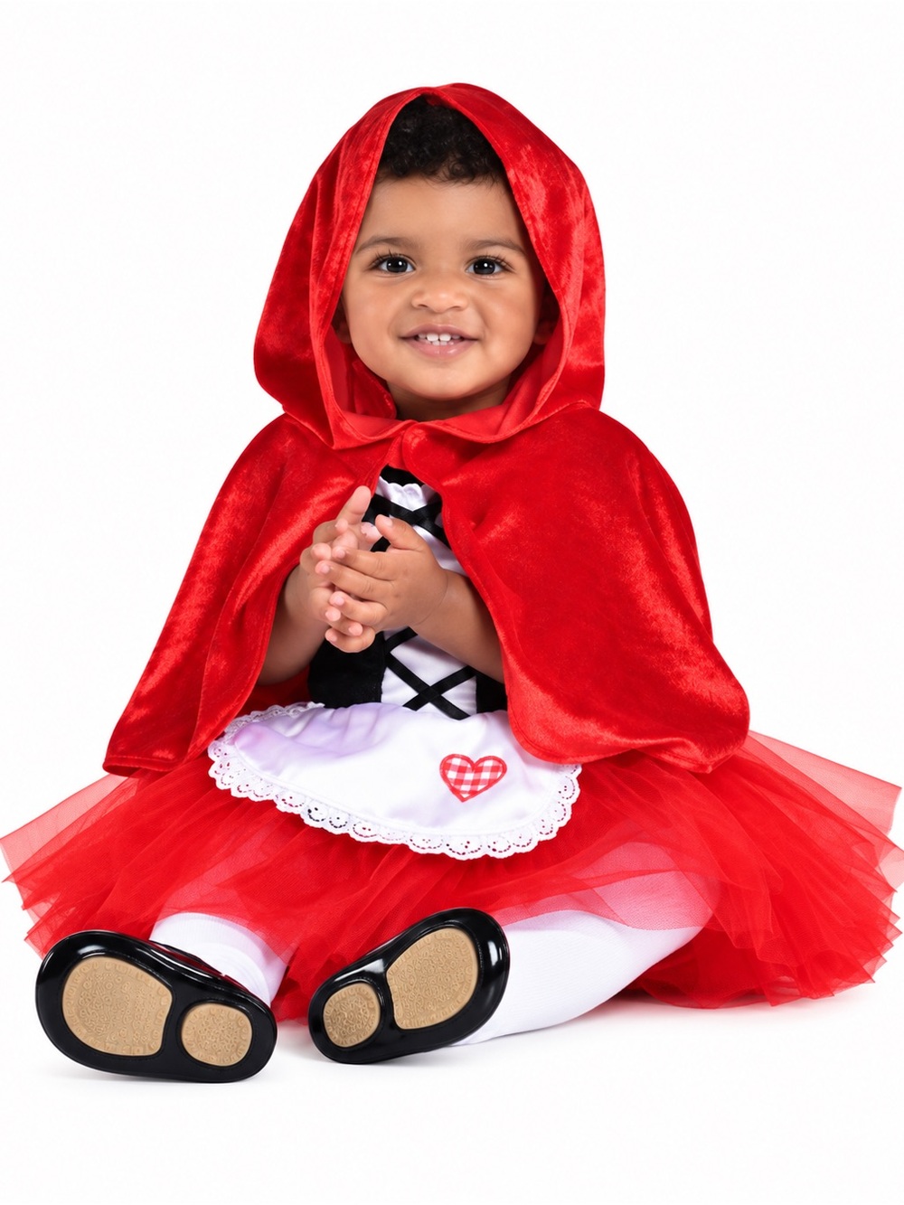 Baby Girl Halloween Little Red Riding Hood Costume 0-6 Months: Tutu Dress & Cape